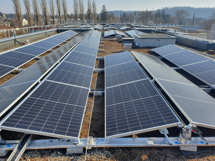 Puissance installée 73,14 kWp avec 212 modules