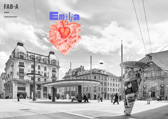 Im Zentrum von Biel wird ein innovatives, gemeinnütziges Wohnprojekt umgesetzt / Un projet immobilier innovant et d'utilité publique voit le jour au centre de Bienne